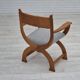 1960s, Danish armchair in solid oak wood, reupholstered, KVADRAT furniture wool.