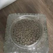 Hustadt Leuchten Lamp Sconce Mid Century Bubble Crystal Glass 1950s