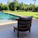 ANA armchair in solid walnut