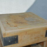 Old butcher block