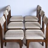 Komplet sześciu krzeseł proj. E Buch, Dania, 60s