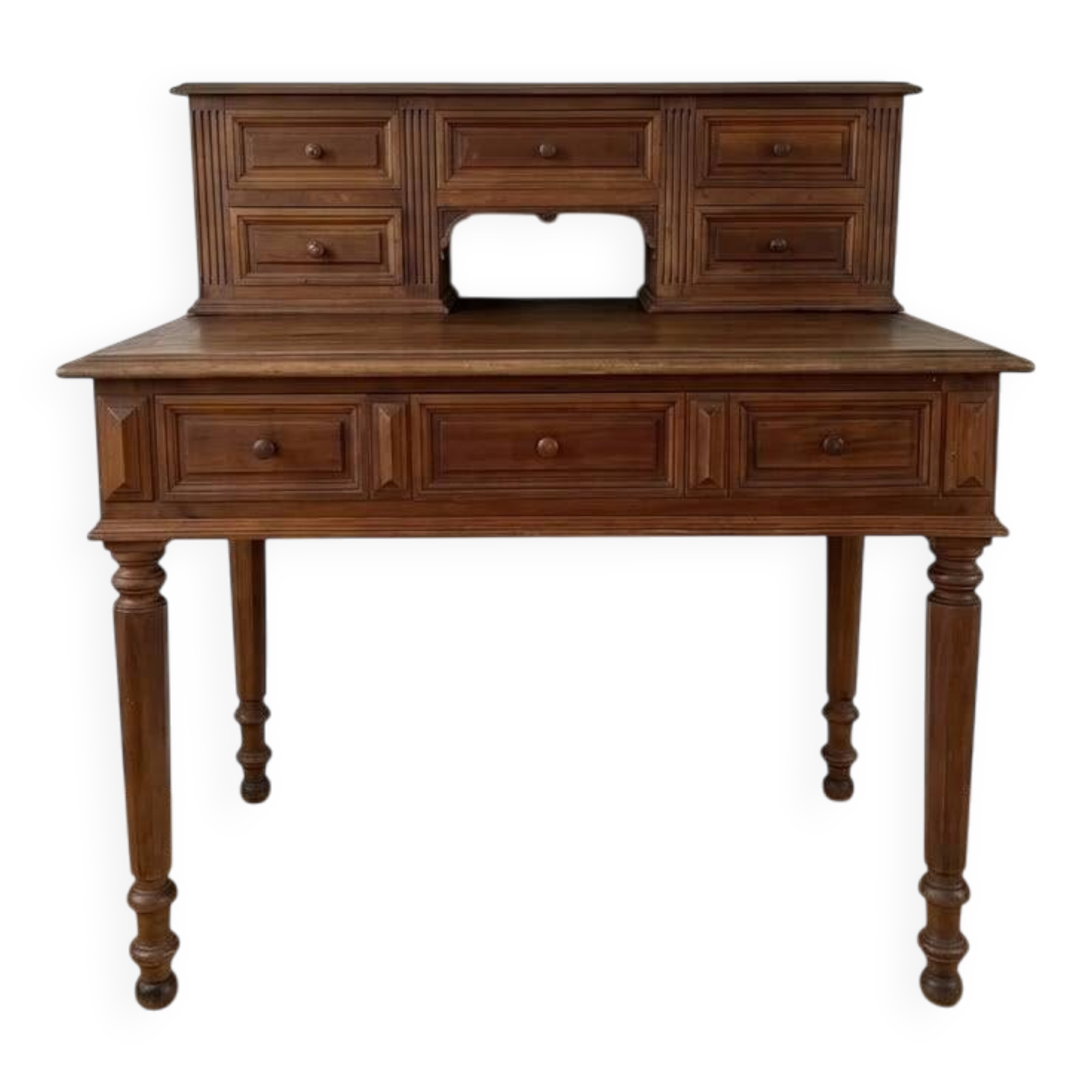 Antique wooden tiered desk