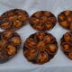 6 assiettes à huitres barbotine céramique Vallauris diam 22,5 cm