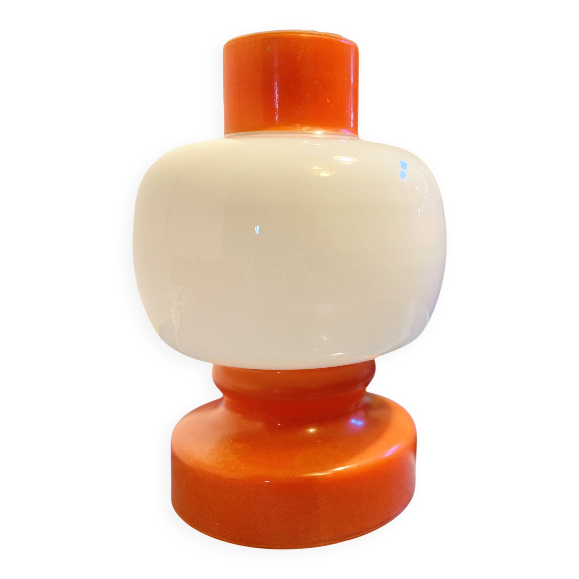 Vintage opaline glass lamp, Space Age, Murano 1960 - 1970