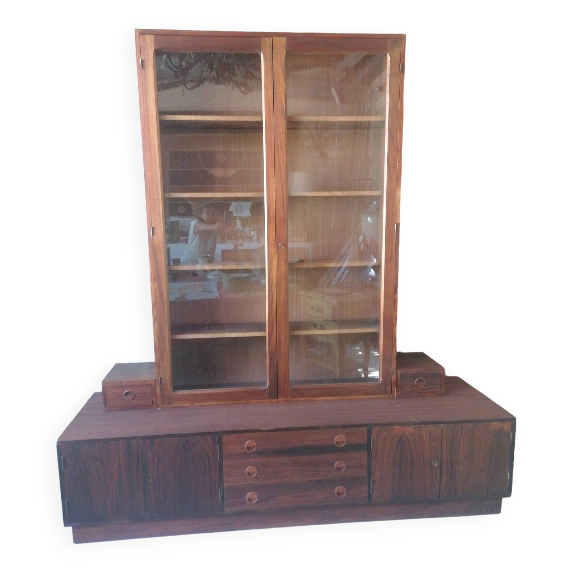 Enfilade scandinave avec vitrine