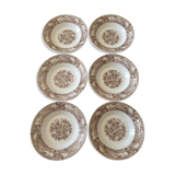 Assiettes verre opale