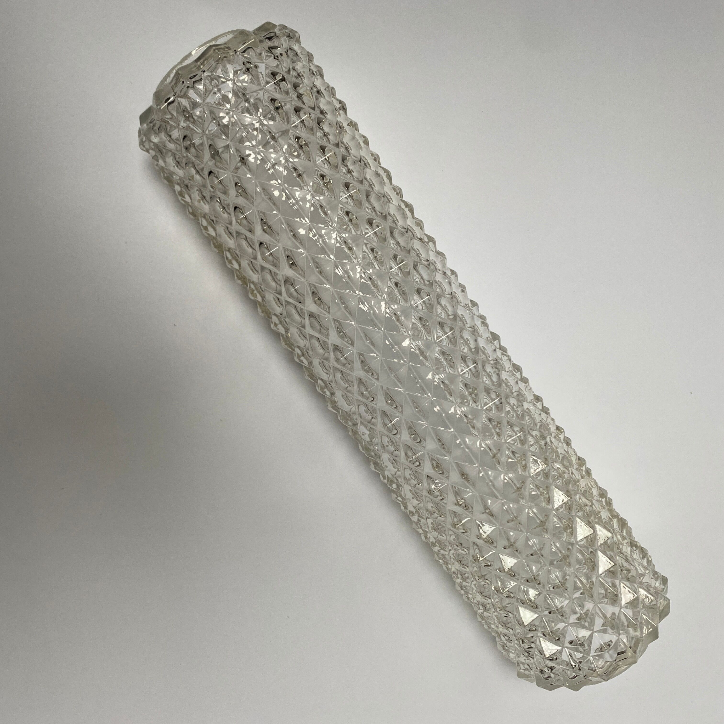 Vintage molded glass wall lamp