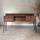 Vintage oak console desk