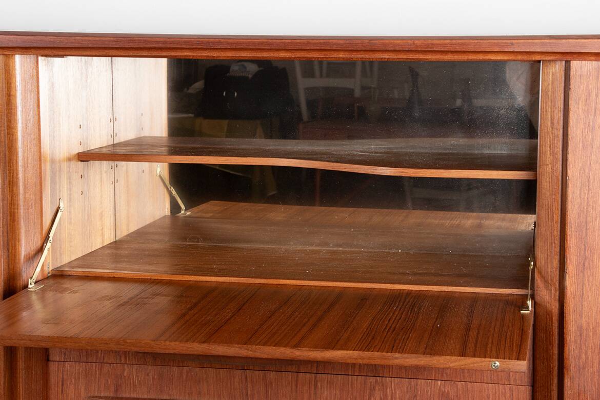 Sideboard, Danish teak Highboard, Ærthoj Jensen and Mølholm Herning 1960