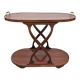60s Mahogany Rolling Serving Trolley