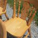 Set of 4 chairs and 1 armchair in mountain style.