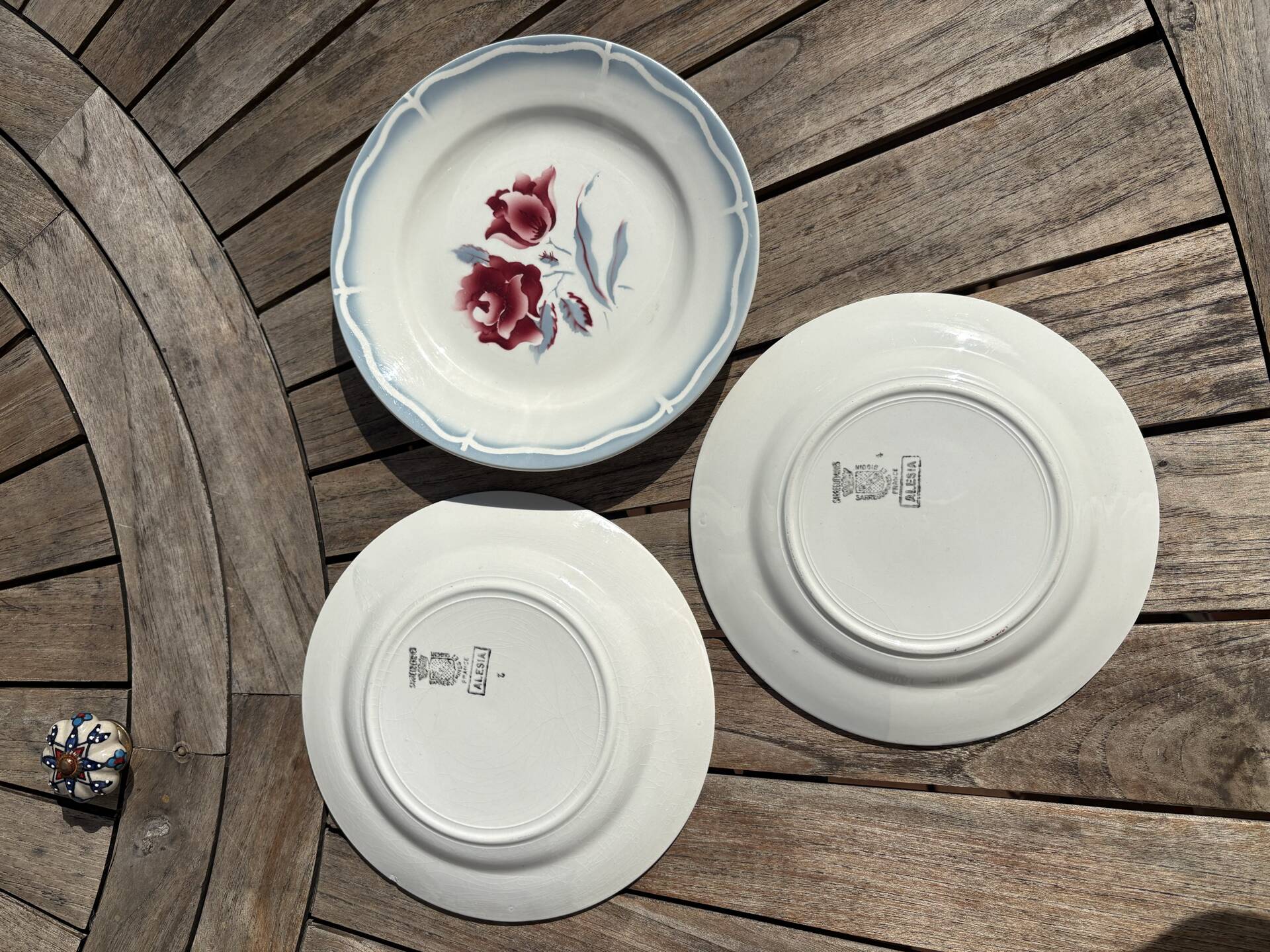 Assiettes Digoin Sarreguemines