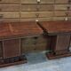 Pair of Art Deco consoles in mahogany and lemon wood, circa 1930.