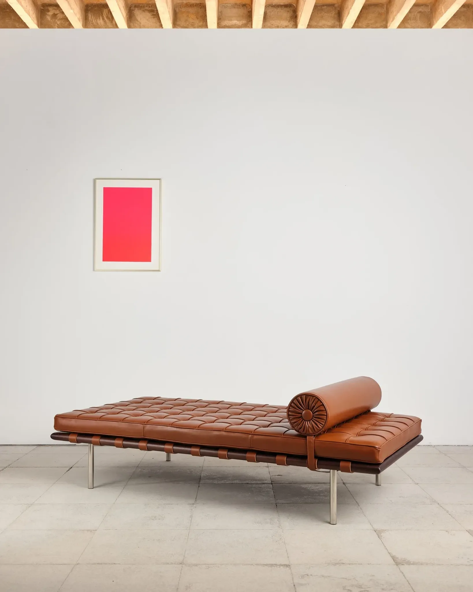 Meridian Barcelona in leather by Mies van der Rohe, Knoll International