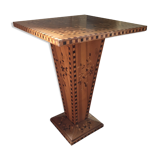 Marquetry table/pedestal table
