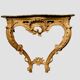 Console de style Louis XV en bois naturel XIX siècle