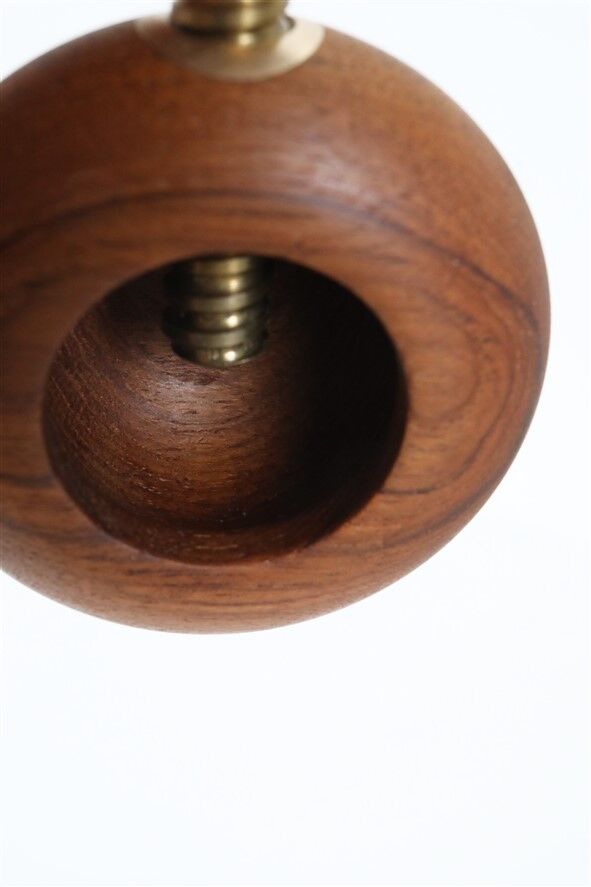 Teak / brass nutcracker / mid-century Danish modern design