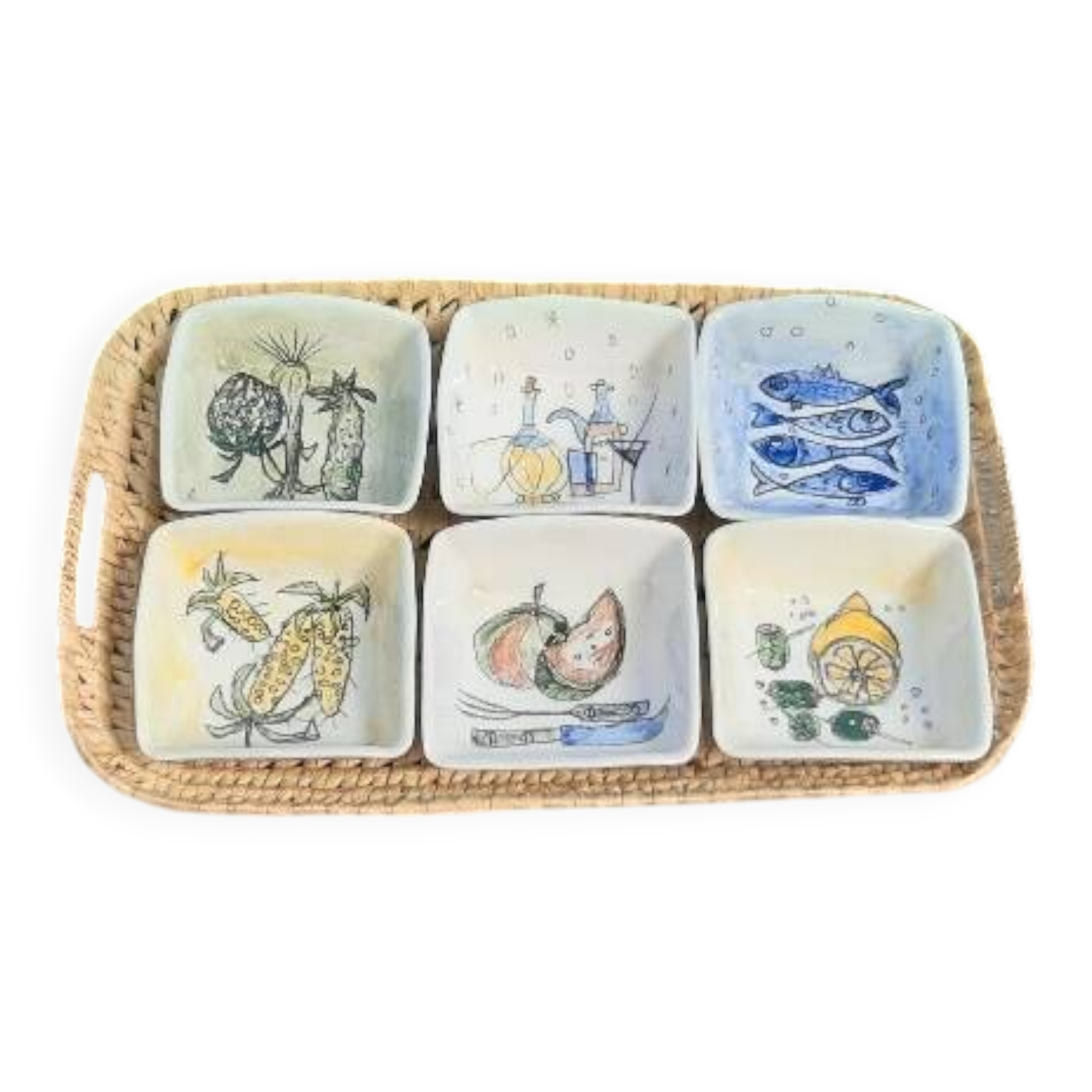 Ceramic aperitif service, 1970s