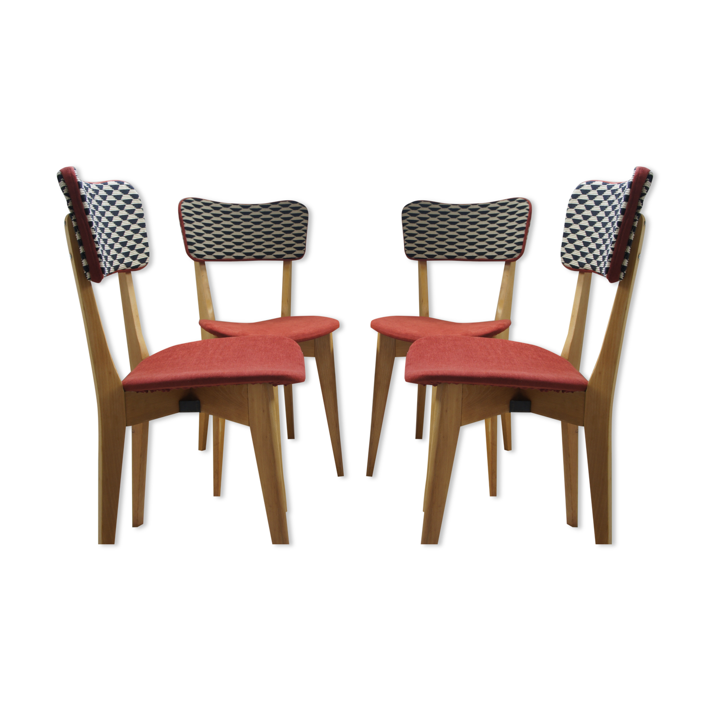 Set de 4 chaises vintage