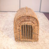 Rattan transport crate