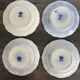 4 antique dessert plates by Boch Frères Keramis