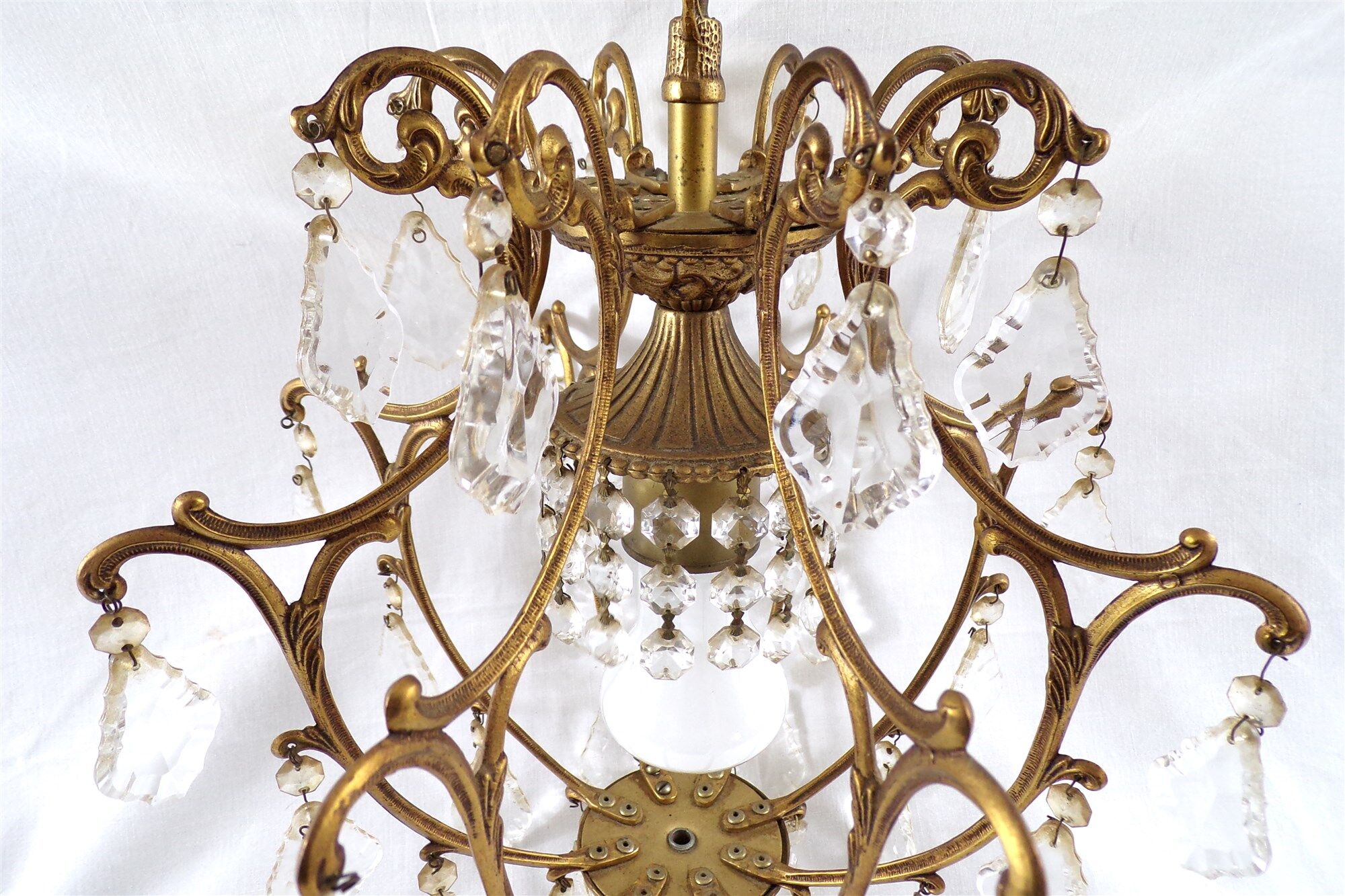 Vintage chandelier with stamp