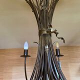 Large wheat shear wrought iron 8 lights chandelier