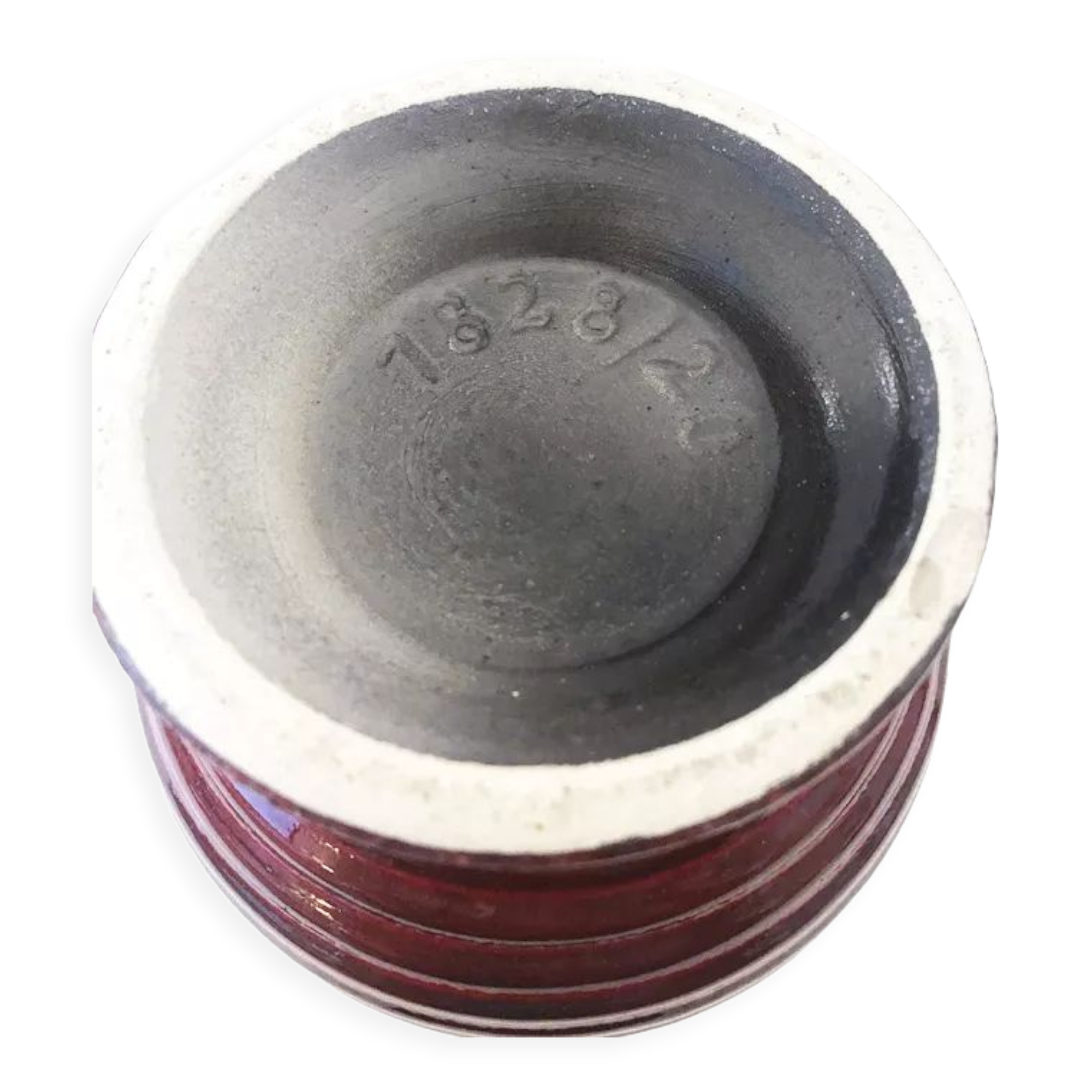 Red Keramik vase 1970