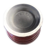 Red Keramik vase 1970