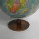 Paper mache globe on wooden base, 1960s