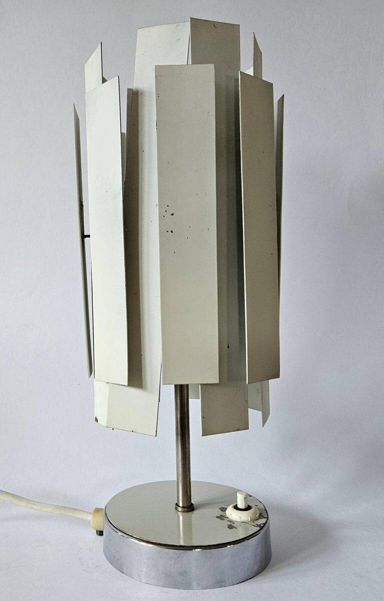 Very rare mid-century table lamp in the style of Max Sauze, France, 1970s