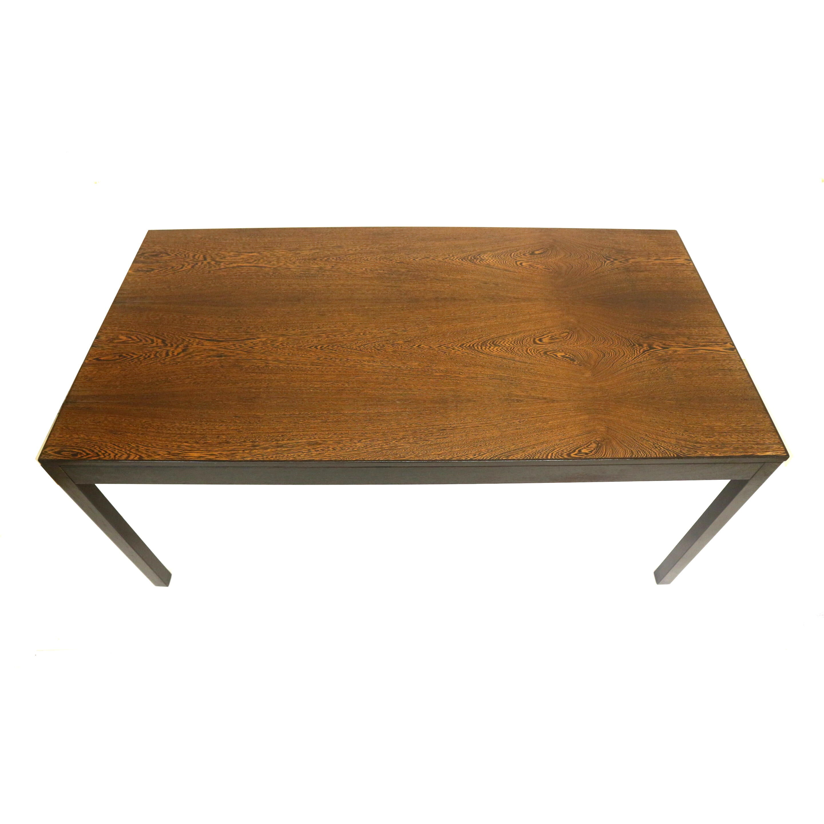 Vintage extendable dining table in wenge Brutalist style from the 1960s.