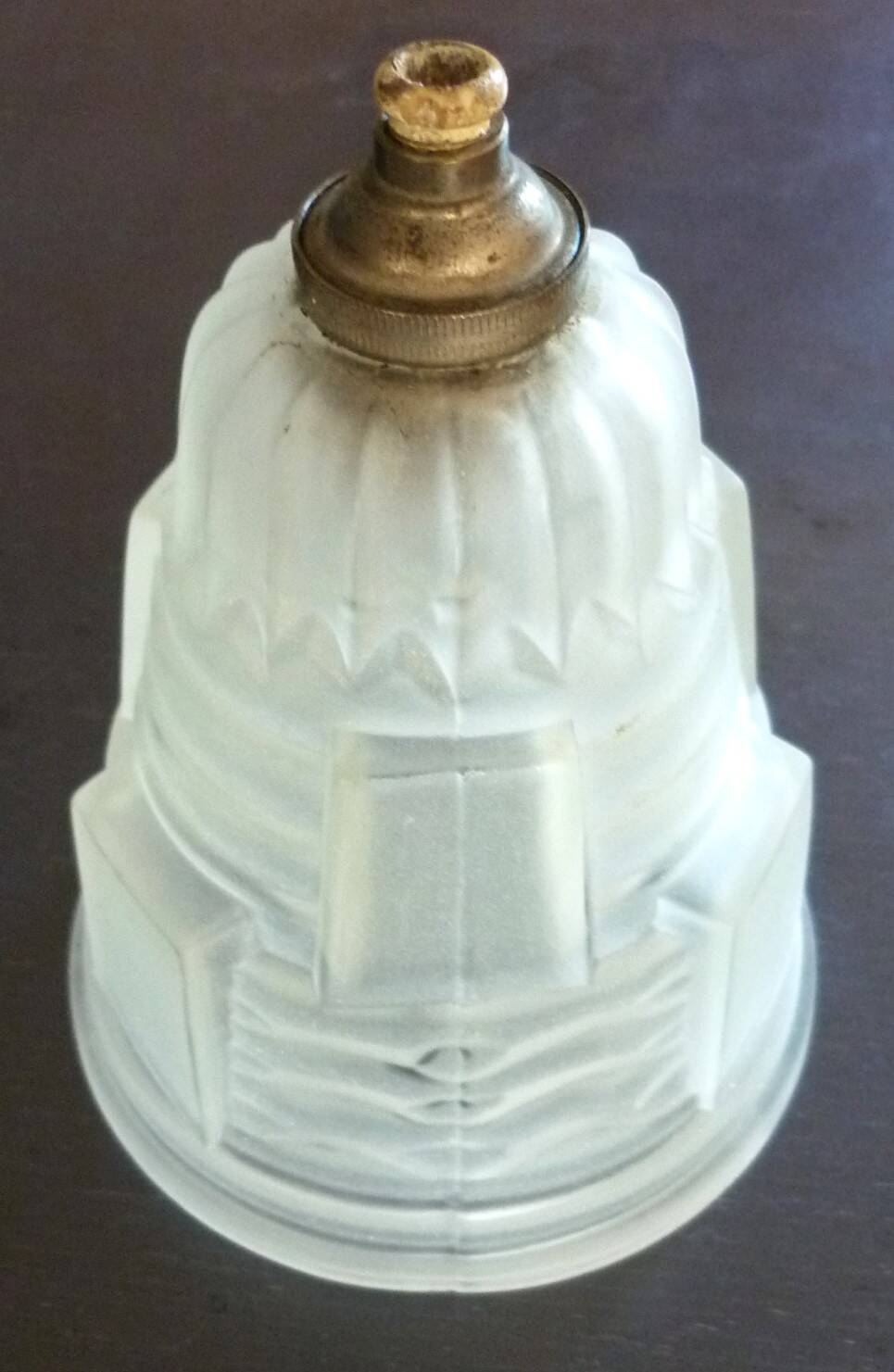 Art Deco wall light, silver-plated bronze, frosted glass, stylized bird decor