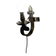 Medieval style iron wall light