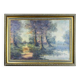 Forest Landscape, 20th Century, Oil on Canvas, Framed