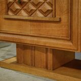 Oak buffet by Charles Dudouyt 1940s