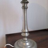 Paire de lampes de table argentées – XX ème