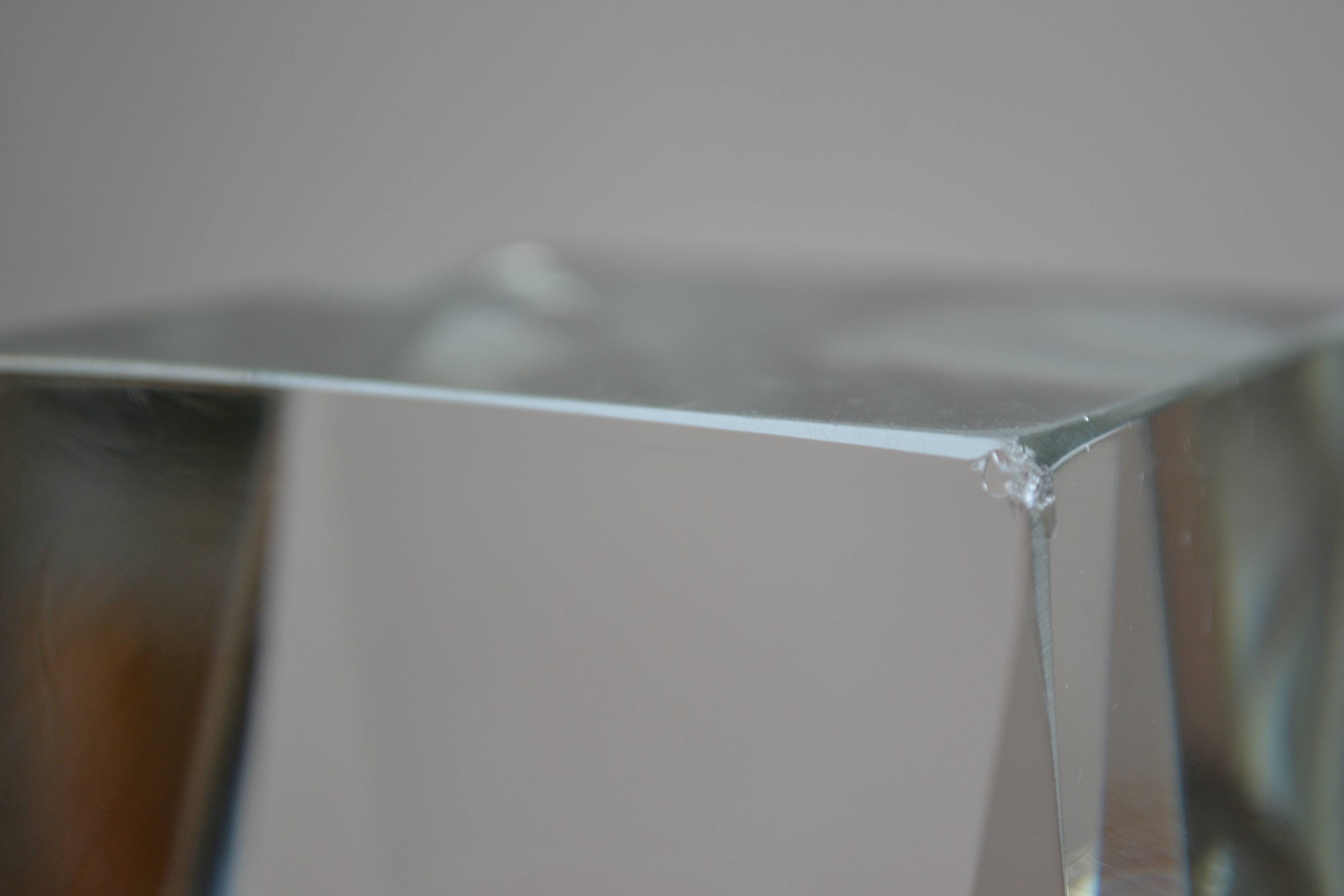 Murano Sommerso Vase Gray Blue 30 cm Vintage 1970