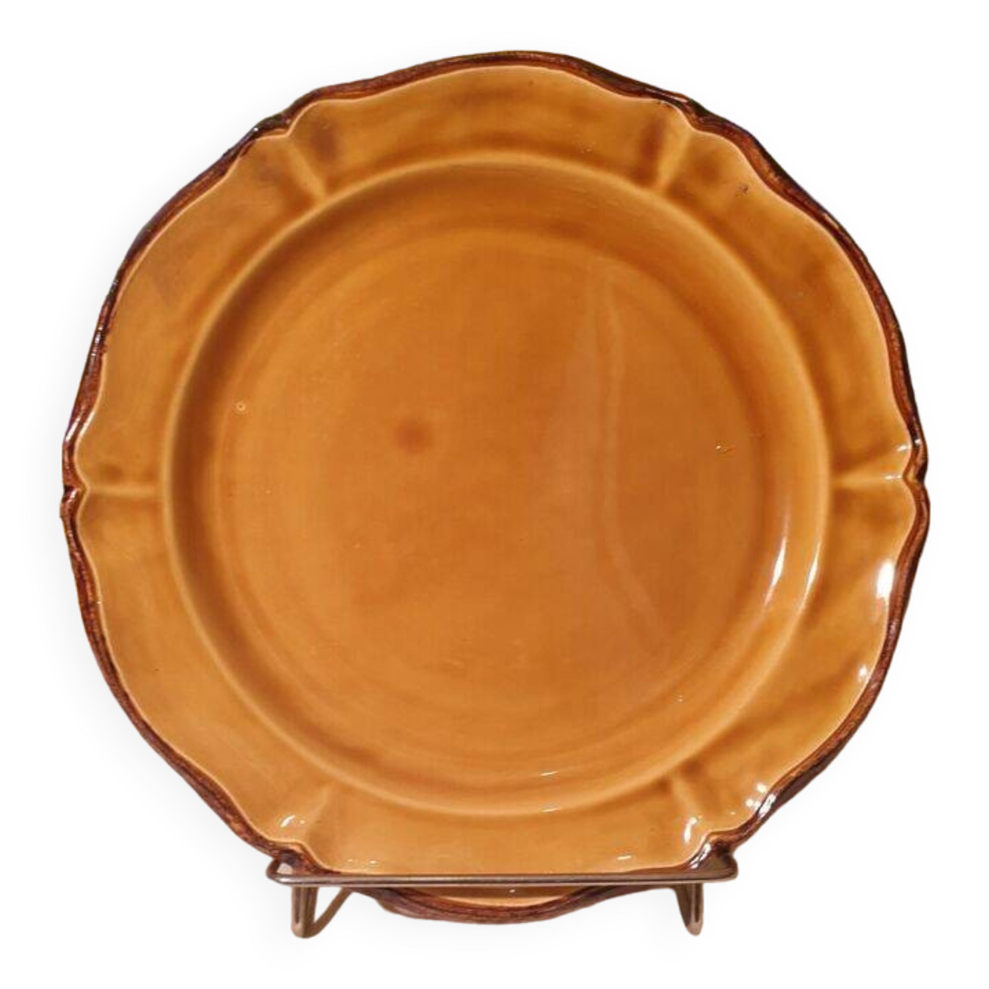 Large round ceramic dish Les Faïences Haute Provence