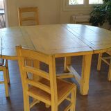 Solid wood table