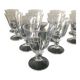 Set of 11 port glasses or DAUM verrines