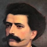 Portrait of a man, oil on canvas, 19th century