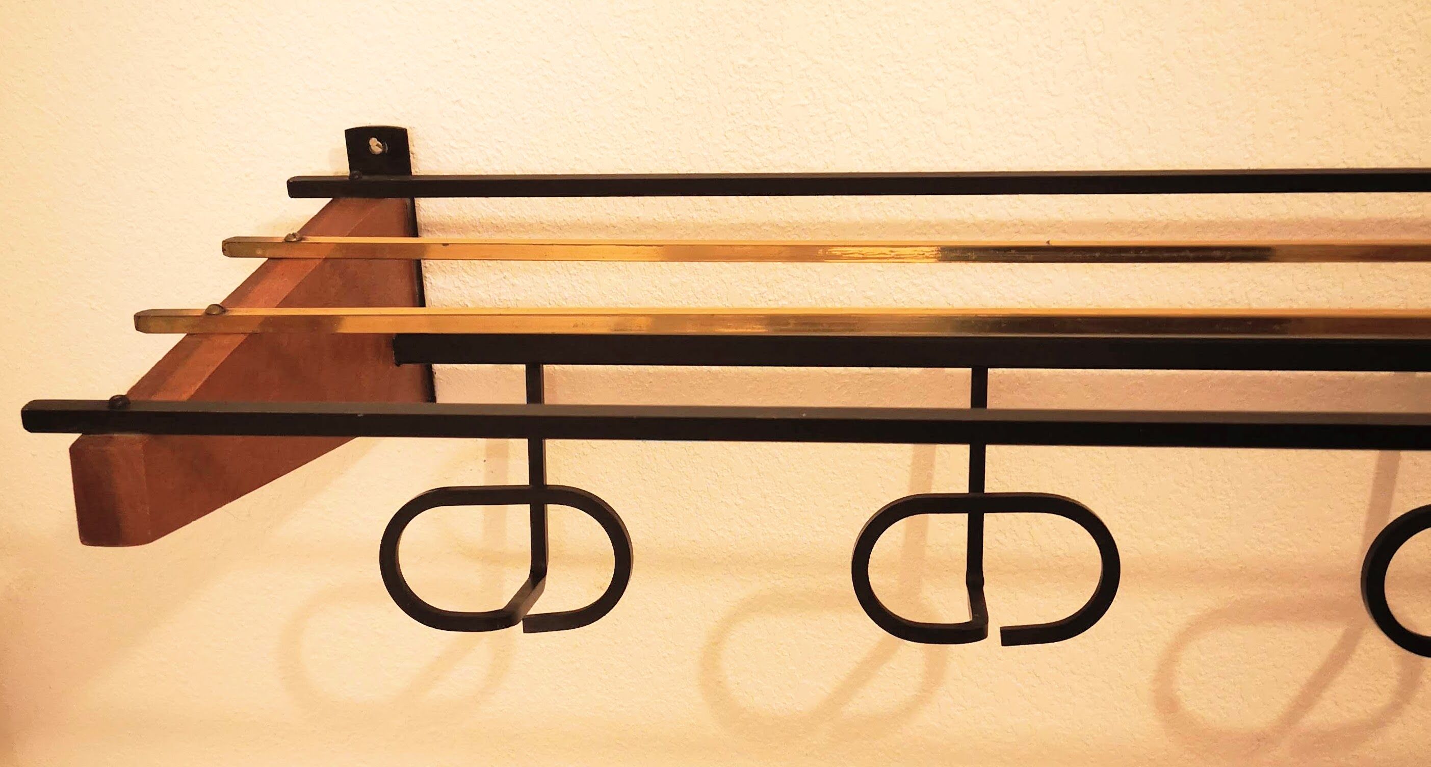 Vintage Scandinavian style wall rack