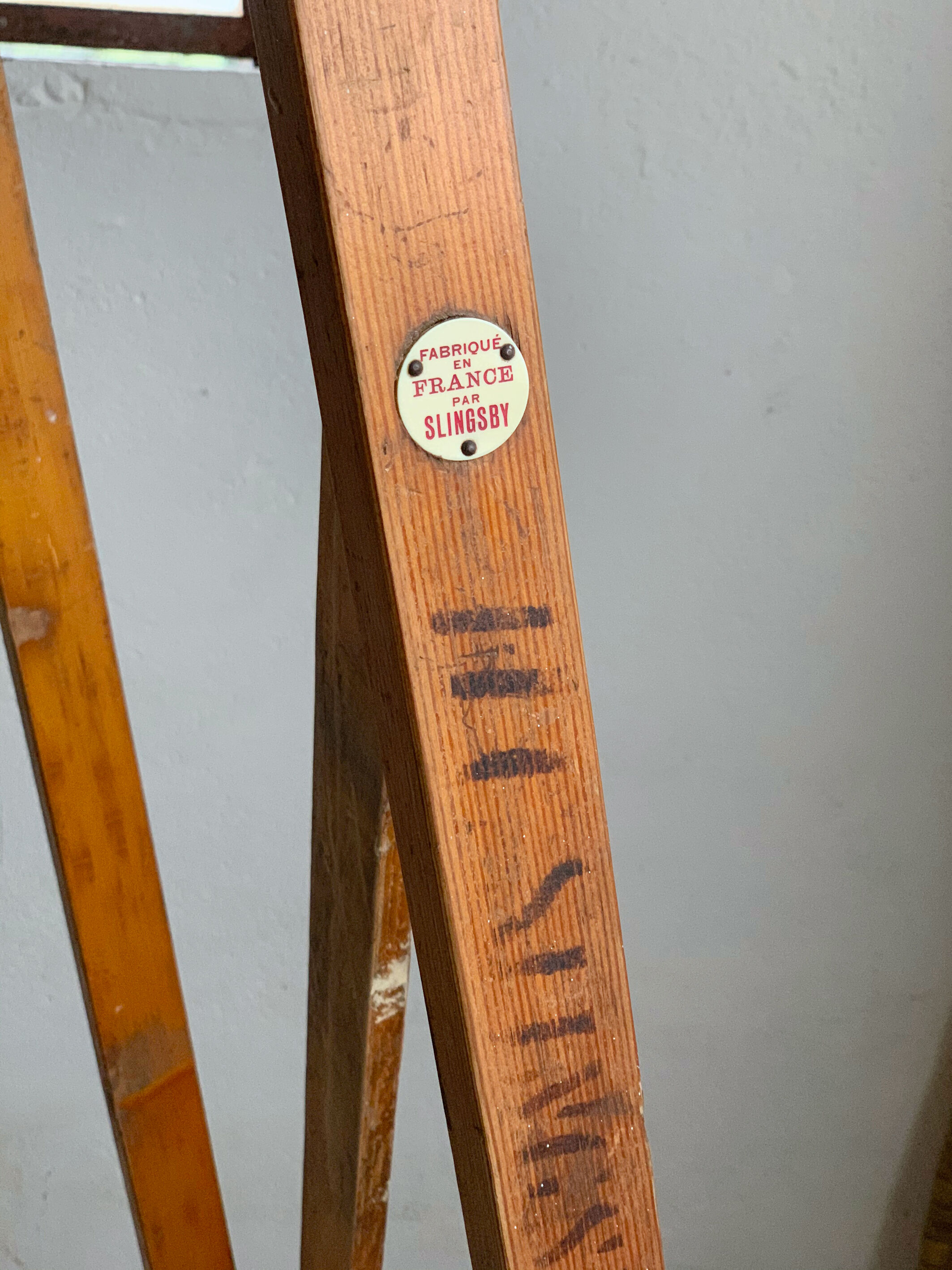 Former Slingsby wood workshop stepladder - 7 steps - english