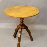Small pedestal table on tripod base