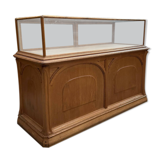 Vitrine Art Nouveau en chêne