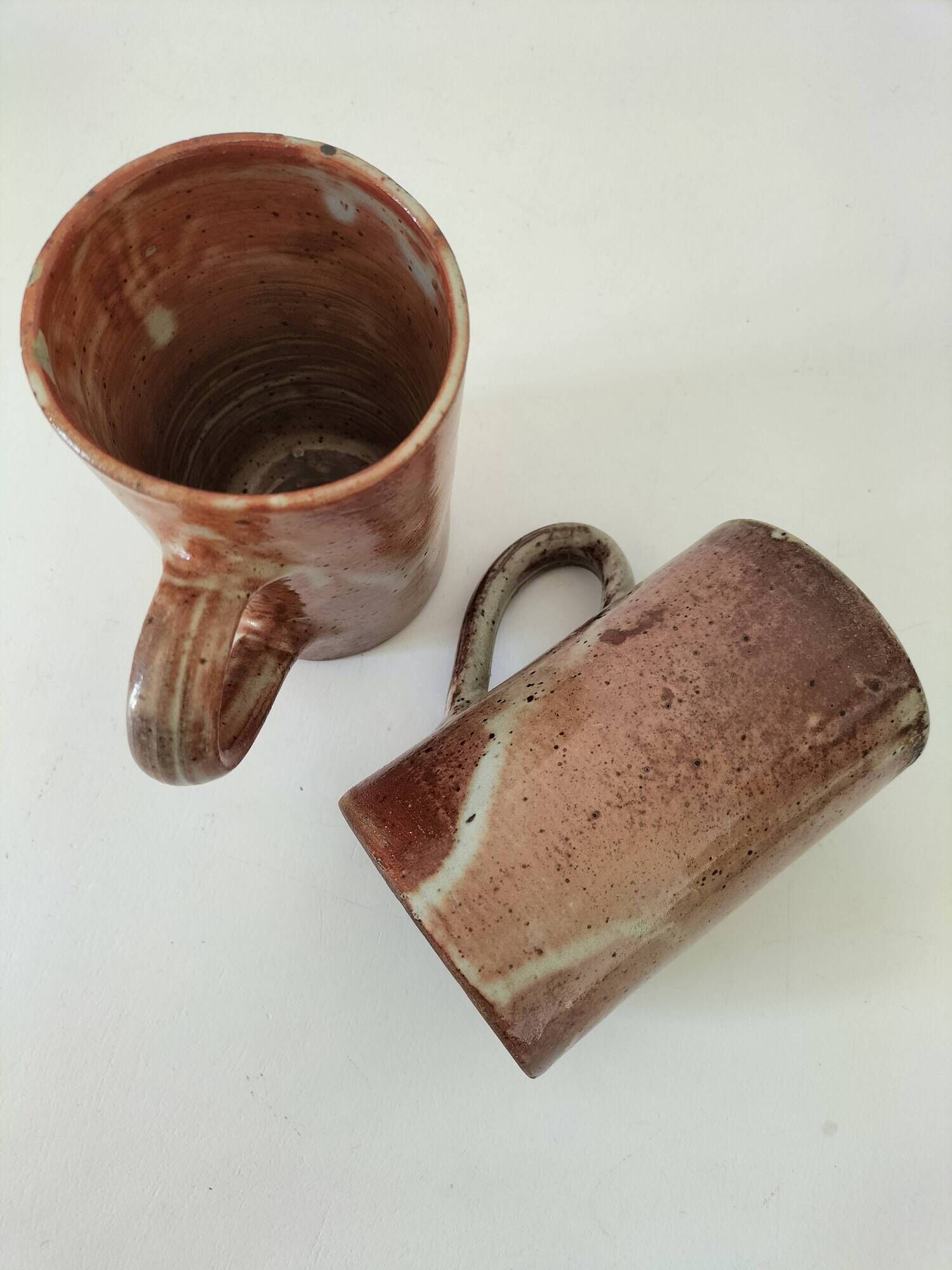 Duo grands mugs grès