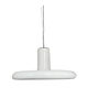 Vintage Lita pendant light in white metal France 1970