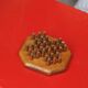 Wooden solitaire game, handcrafted, vintage