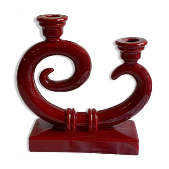 Vintage candle holder double ceramic candle